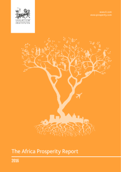 The Africa Prosperity Report