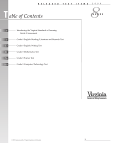 Table of Contents