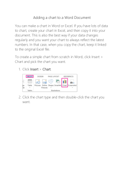 Adding a chart to a Word Document