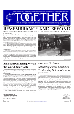 April 2006 - American Gathering of Jewish Holocaust Survivors