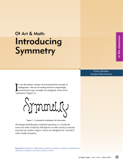 Introducing Symmetry
