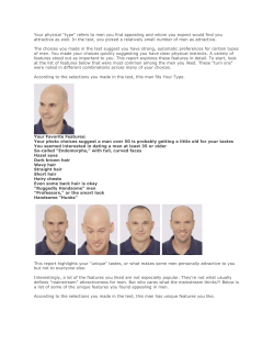 Your physical "type" refers to men you find appealing and whom you