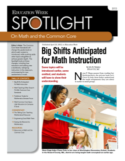 On Math and the Common Core