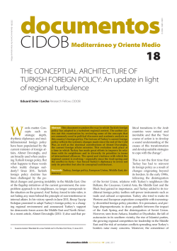 The Conceptual Architecture of Turkish Foreign Policy: An