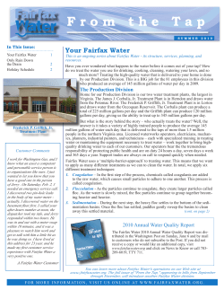 Summer 2010 - Fairfax Water