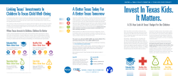 Invest In Texas Kids - Center for Public Policy Priorities