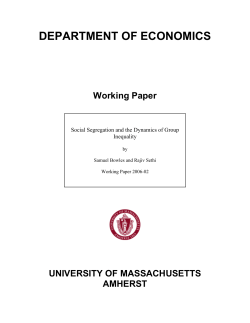 Social Segregation and the Dynamics of Group