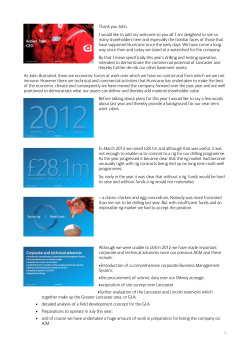 RT Speech - Hurricane Energy