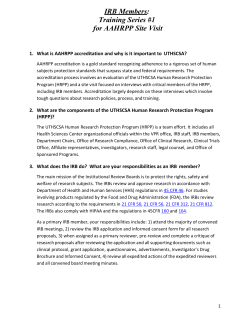 IRB Members - Research