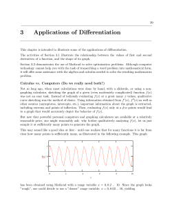 Calculus Lab Manual, Preliminary Edition, August 95