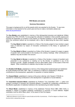 RSS Medals and awards in 2011