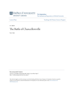 The Battle of Chancellorsville - Via Sapientiae