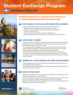 picture_as_pdf Quebec Exchange