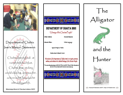 Alligator and the Hunter 2fold - Mississippi Band of Choctaw Indians