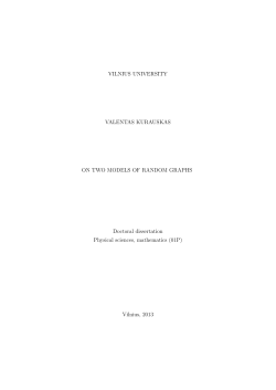 thesis - Vilniaus universitetas