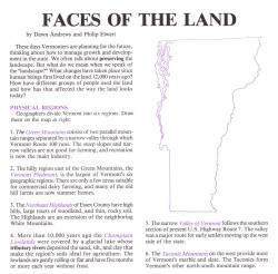 FACES OF THE LAND