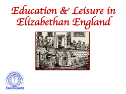 Education in Elizabethan England