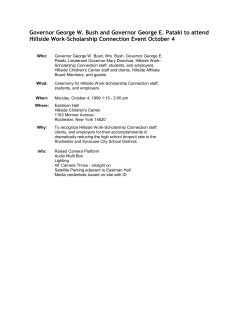 Governor George W. Bush and Governor George E. Pataki to attend