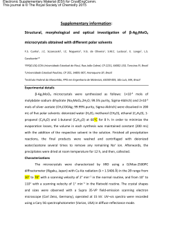 Supplementary information - Royal Society of Chemistry