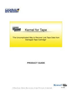 Kernel for Tape - Nucleus Technologies