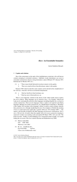 Have: An Essentialist Semantics