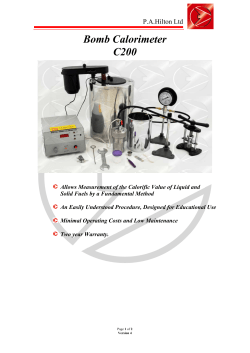 Bomb Calorimeter C200