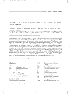 Serum KL-6 as a novel disease marker in adolescent and adult