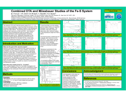 Combined DTA and M&ouml;ssbauer Studies of the Fe