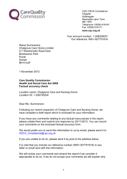 Draft inspection report letter (inc Fac Ac template)