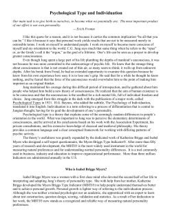 Psychological Type and Individuation - Christos
