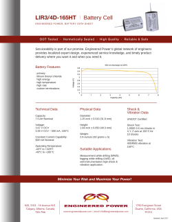 LIR3/4D-165HT | Battery Cell