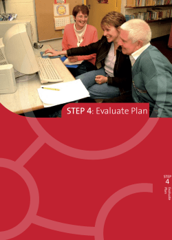 STEP 4: Evaluate Plan - PDST