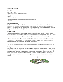 Paper Bridge Challenge Materials