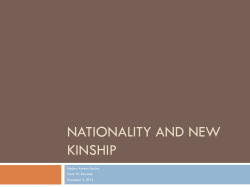 Nationality and New Kinship