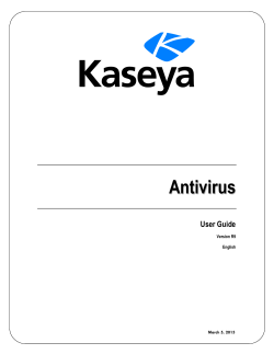 Antivirus User Guide