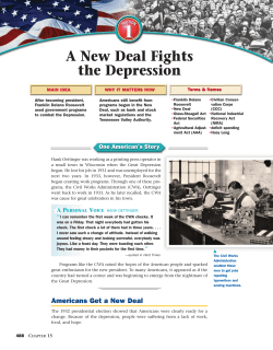 A New Deal Fights the Depression