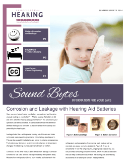 Summer 2014 Newsletter - Professional Hearing Services