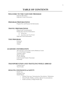 TABLE OF CONTENTS - Dickinson College