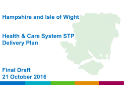 HIOW STP Delivery Plan 21Oct16 FinalDraft