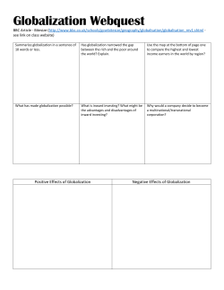 Globalization Webquest