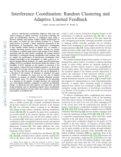Interference Coordination: Random Clustering and Adaptive Limited