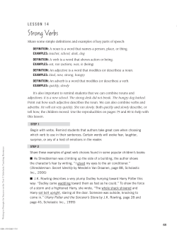 Strong Verbs