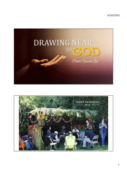 Drawing Near to God by Ps Vincent Lun 15 Oct 2016