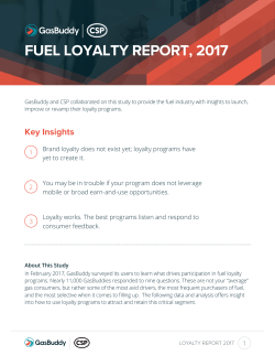 FUEL LOYALTY REPORT, 2017