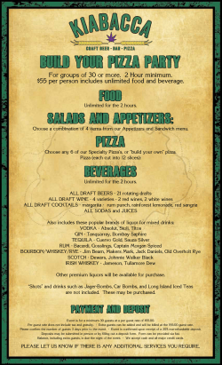 build your pizza party
