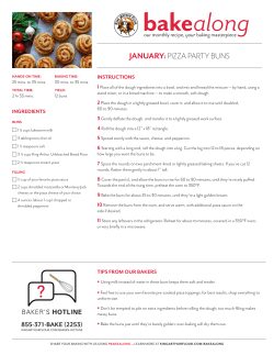 JANUARY: PIZZA PARTY BUNS