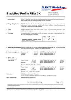 ALEXIT ® BladeRep Profile Filler 3K