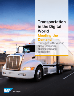 Transportation for the digital world