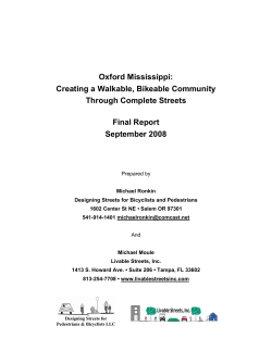 Pathways Complete Streets Report