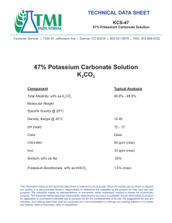47% Potassium Carbonate Solution K2CO3